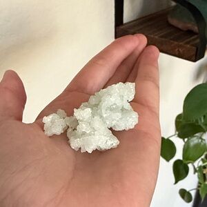 Light blue bubble crystals